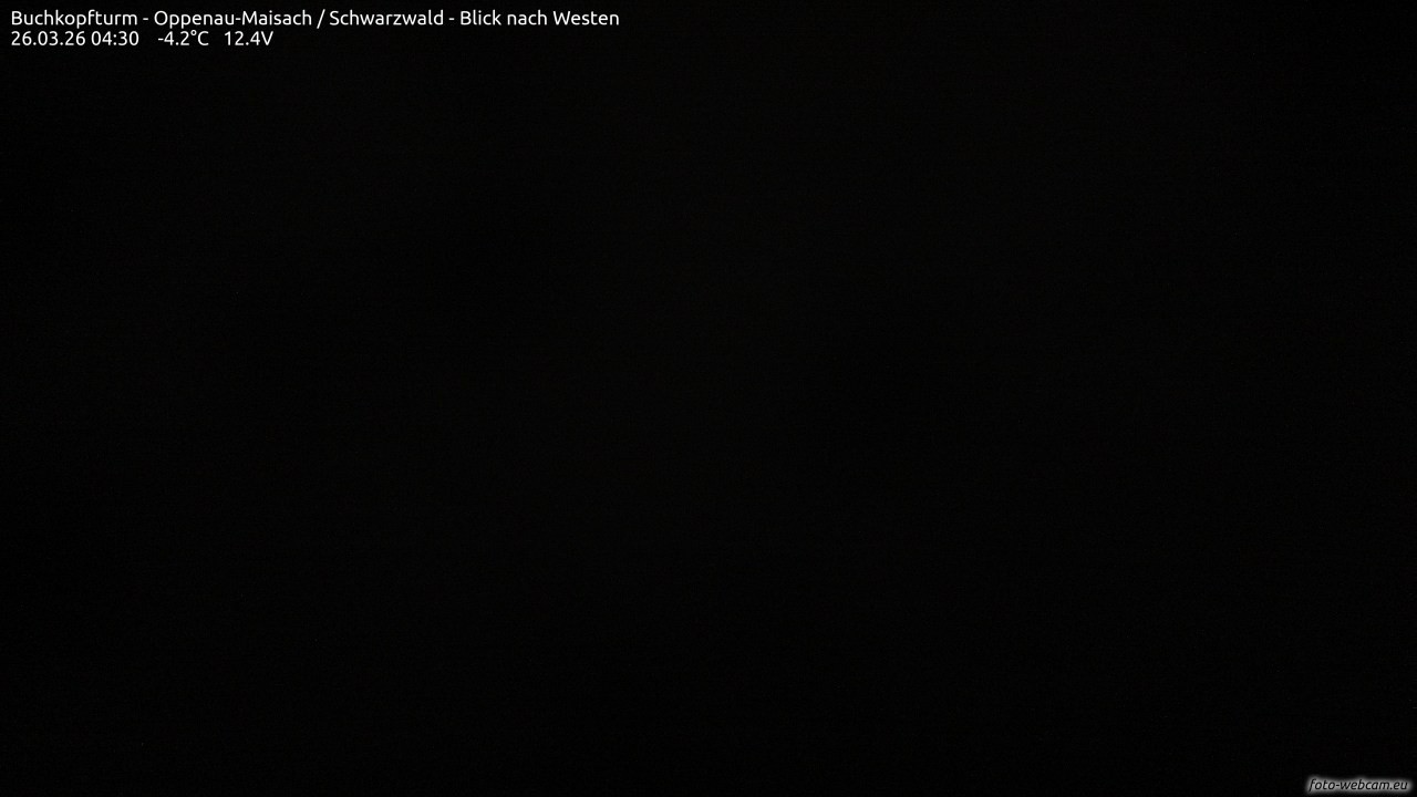 Archiv Foto Webcam Buchkopfturm - Oppenau-Maisach/Schwarzwald - Blick nach Westen