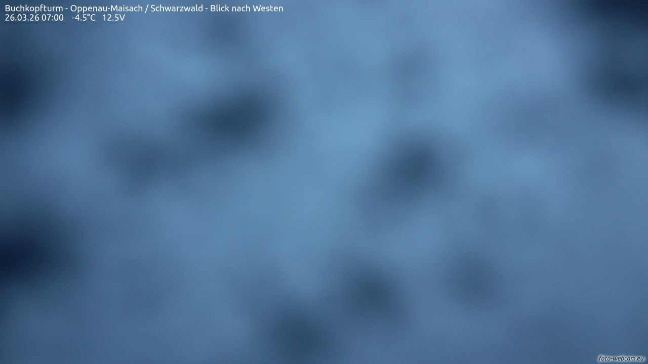 Archiv Foto Webcam Buchkopfturm - Oppenau-Maisach/Schwarzwald - Blick nach Westen