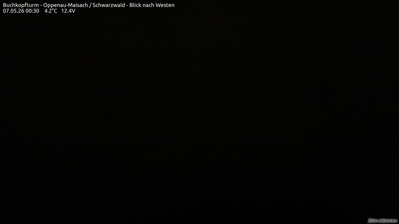 Archiv Foto Webcam Buchkopfturm - Oppenau-Maisach/Schwarzwald - Blick nach Westen