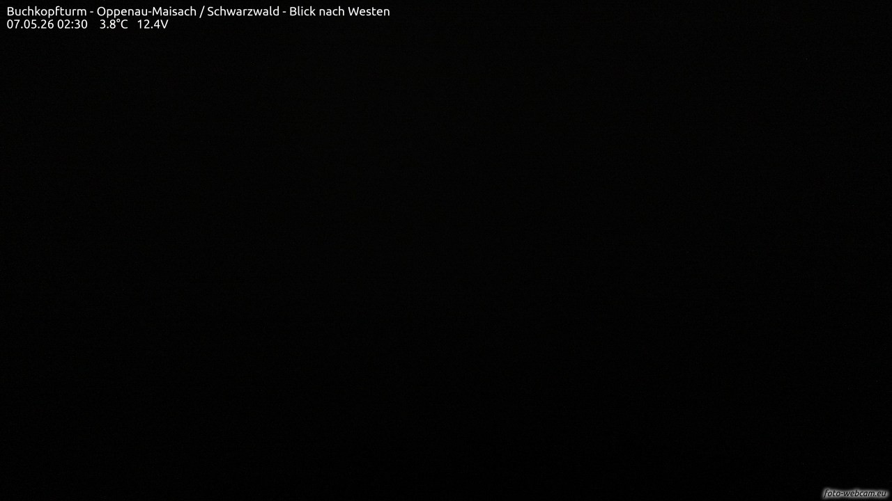 Archiv Foto Webcam Buchkopfturm - Oppenau-Maisach/Schwarzwald - Blick nach Westen