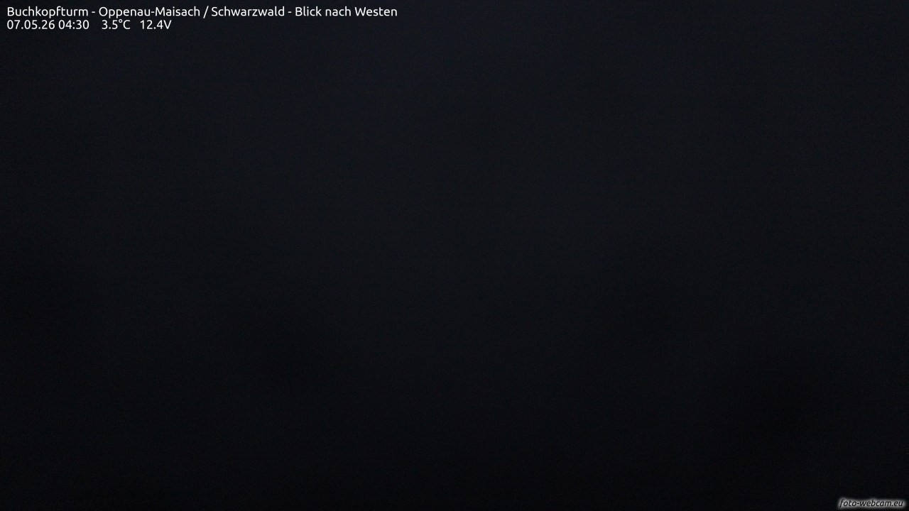 Archiv Foto Webcam Buchkopfturm - Oppenau-Maisach/Schwarzwald - Blick nach Westen