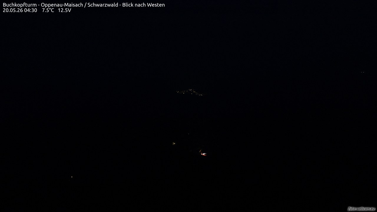 Archiv Foto Webcam Buchkopfturm - Oppenau-Maisach/Schwarzwald - Blick nach Westen