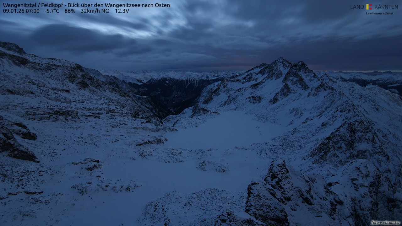 Archived image Webcam Feldkopf Wangenitztal - View to the East