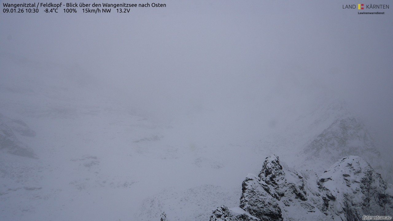 Archived image Webcam Feldkopf Wangenitztal - View to the East