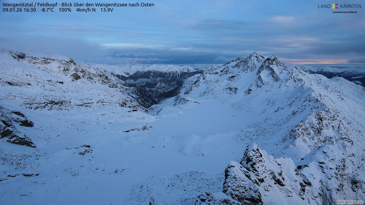 Archived image Webcam Feldkopf Wangenitztal - View to the East
