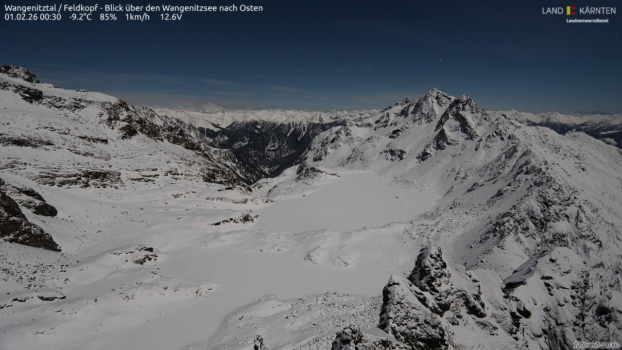 Archiv Foto Webcam Feldkopf - Blick über den Wangenitzsee nach Osten