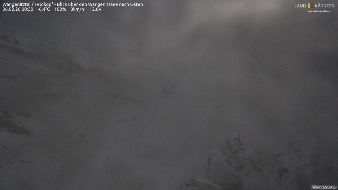 Archiv Foto Webcam Feldkopf - Blick über den Wangenitzsee nach Osten