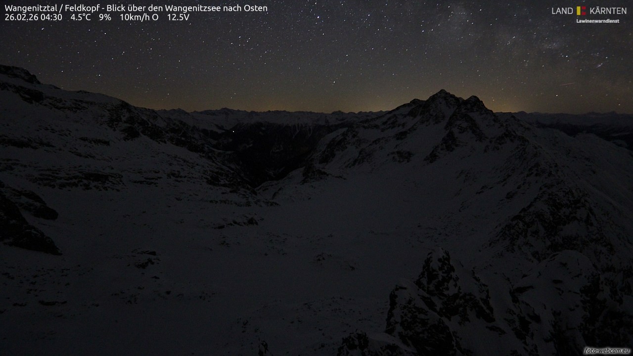 Archived image Webcam Feldkopf Wangenitztal - View to the East