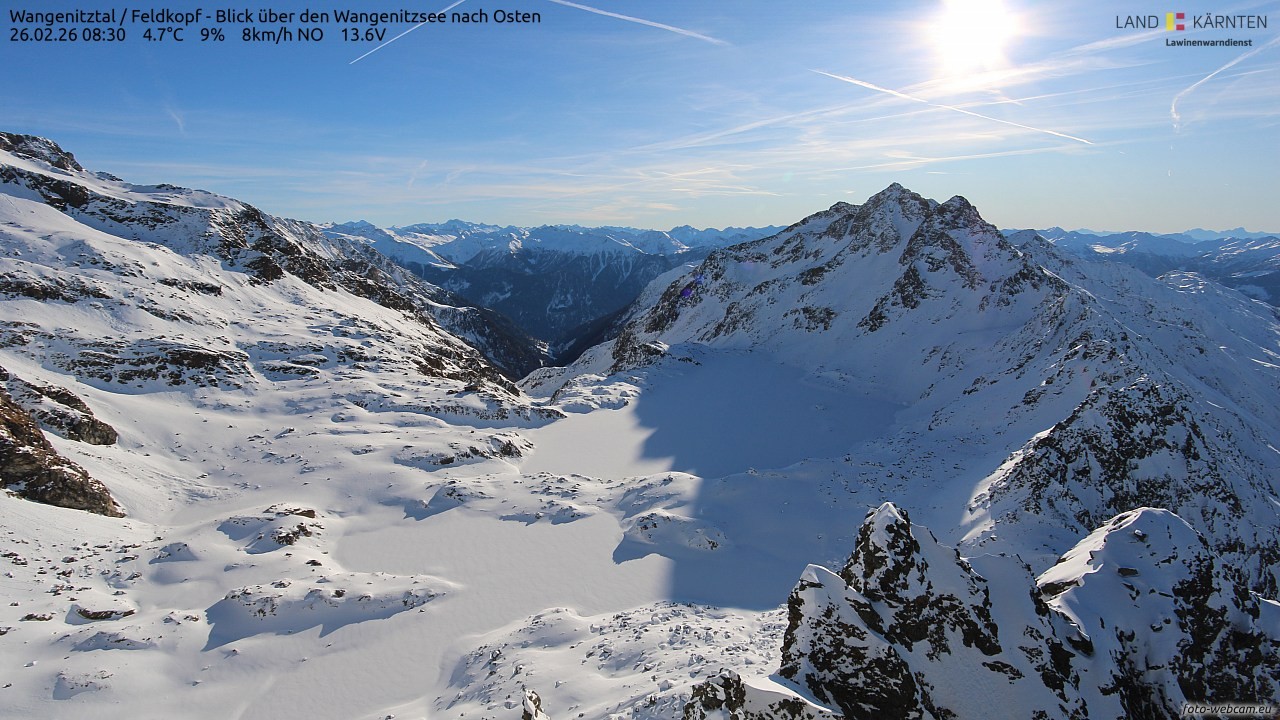 Archived image Webcam Feldkopf Wangenitztal - View to the East