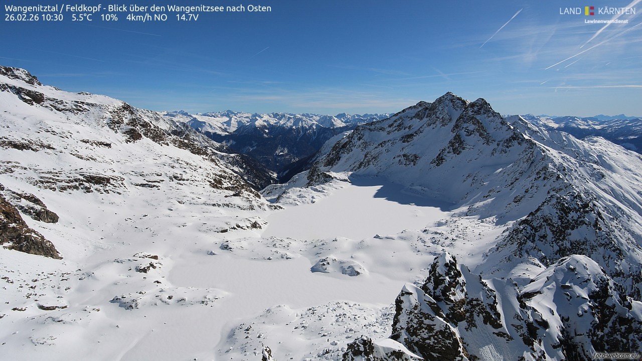 Archived image Webcam Feldkopf Wangenitztal - View to the East