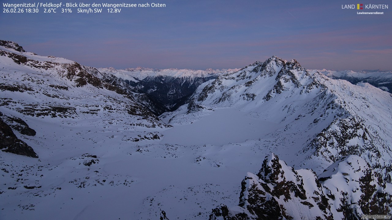 Archived image Webcam Feldkopf Wangenitztal - View to the East