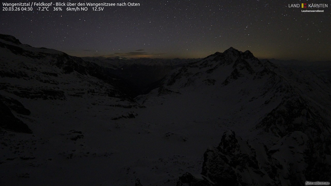 Archived image Webcam Feldkopf Wangenitztal - View to the East