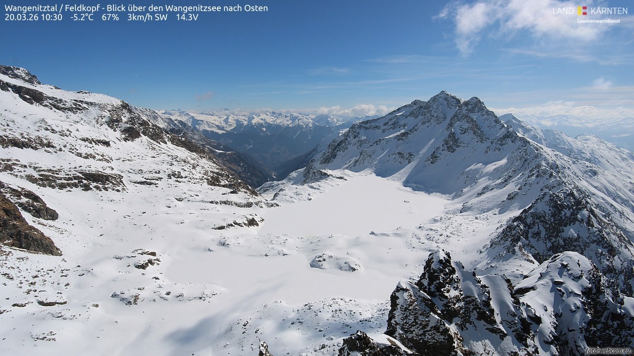Archived image Webcam Feldkopf Wangenitztal - View to the East