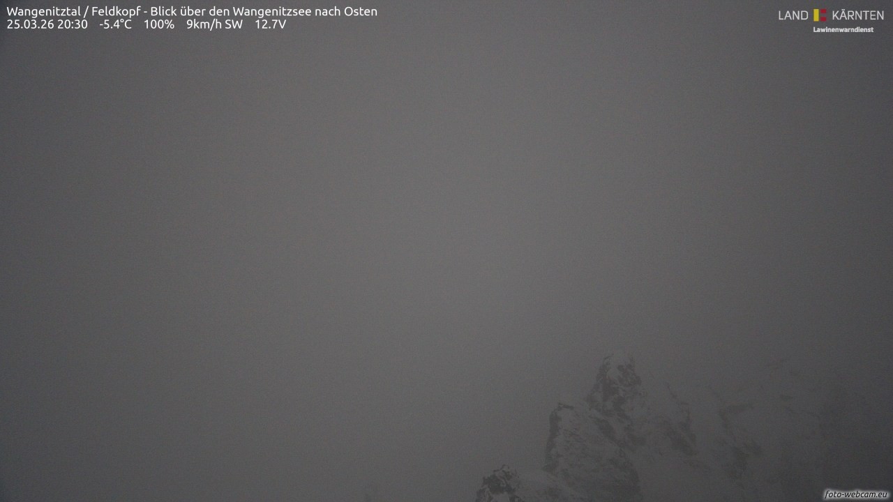 Archived image Webcam Feldkopf Wangenitztal - View to the East