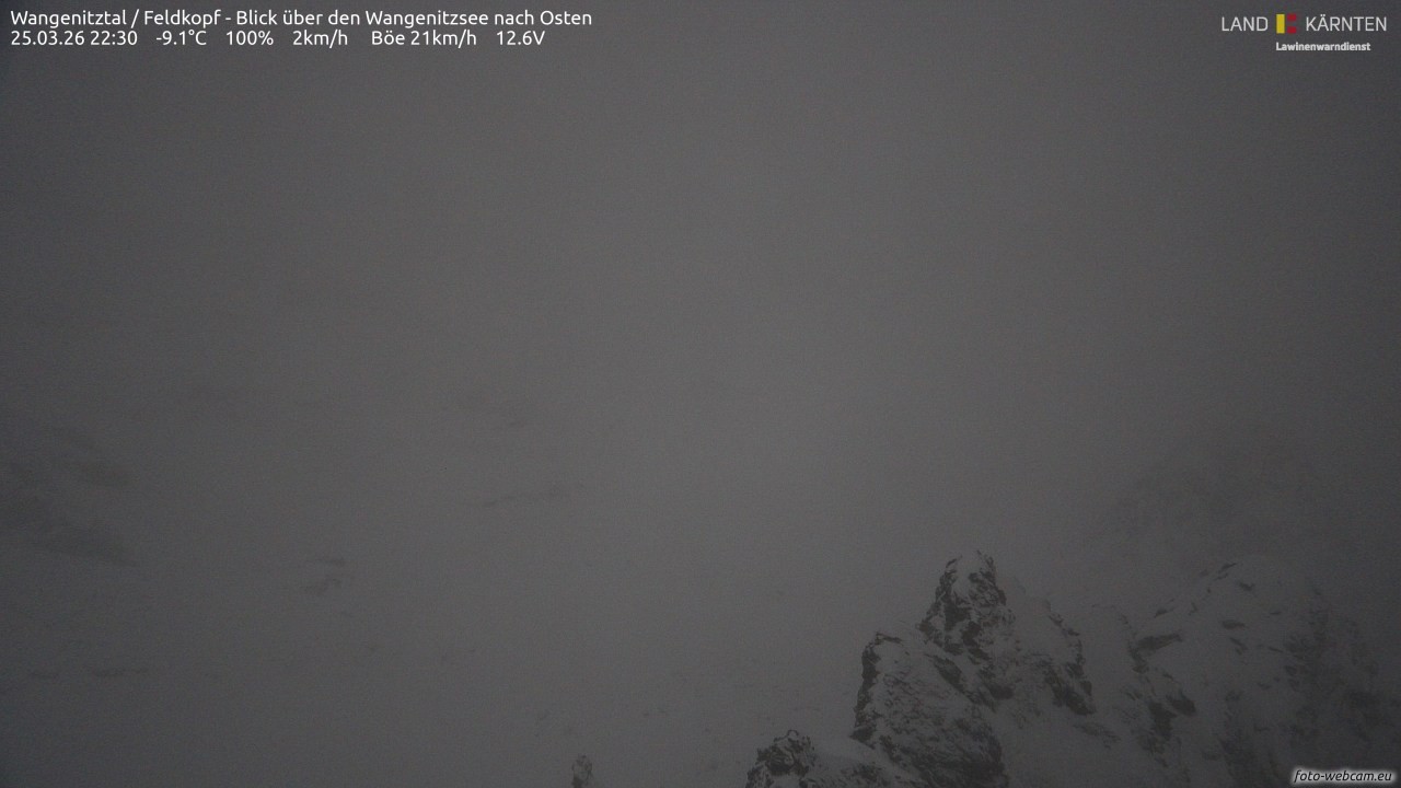 Archived image Webcam Feldkopf Wangenitztal - View to the East