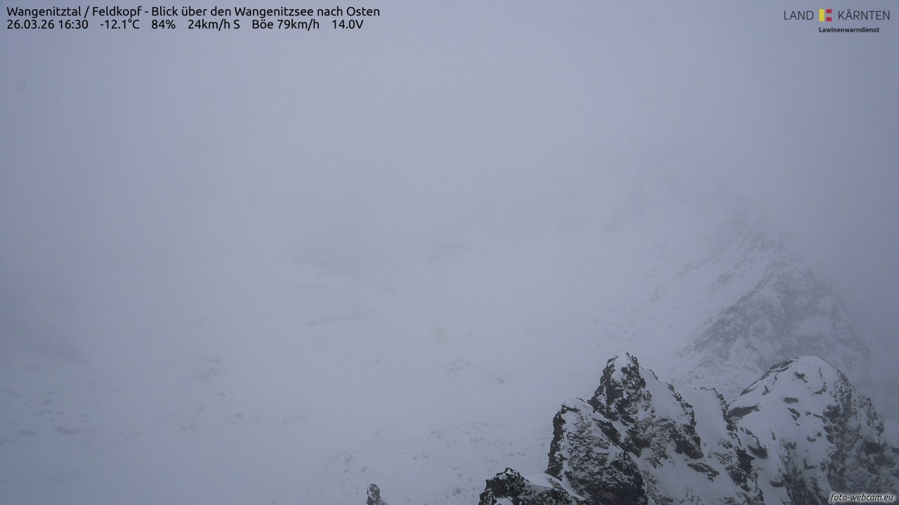 Archiv Foto Webcam Feldkopf - Blick über den Wangenitzsee nach Osten