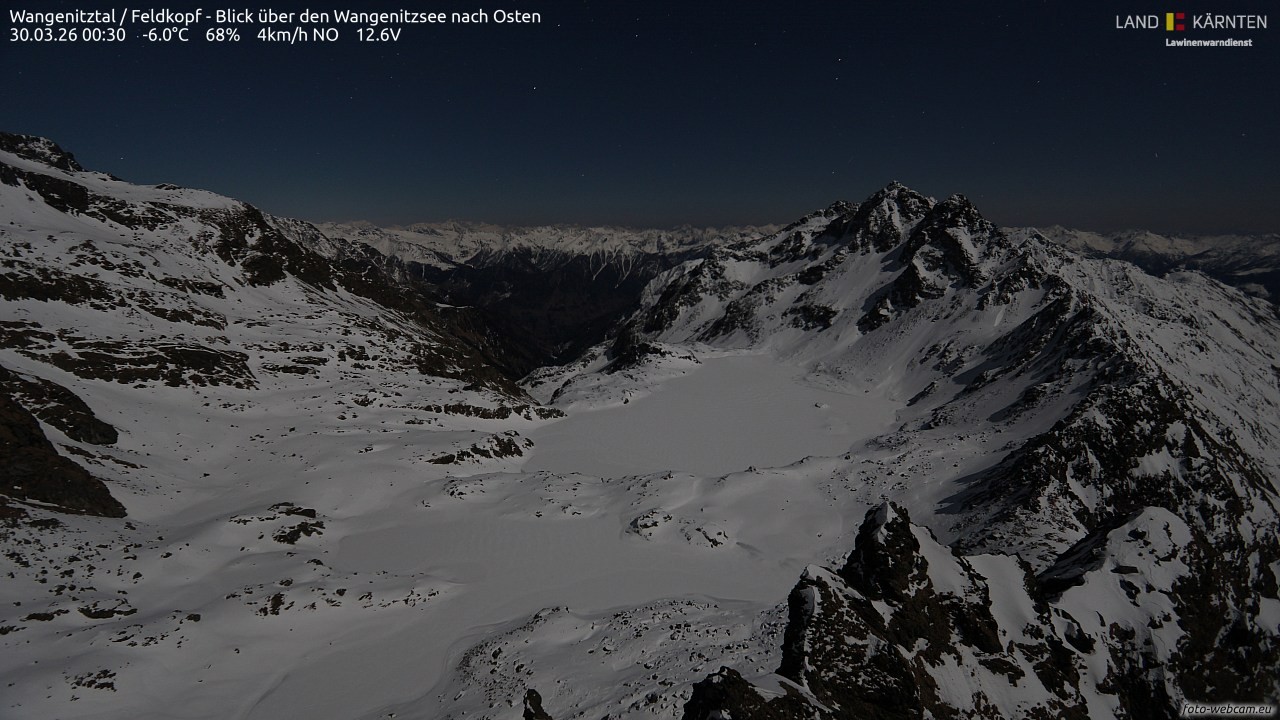 Archiv Foto Webcam Feldkopf - Blick über den Wangenitzsee nach Osten