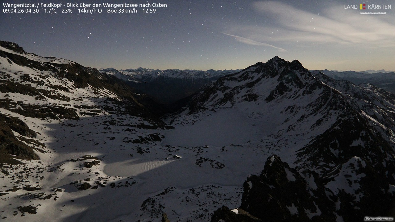 Archived image Webcam Feldkopf Wangenitztal - View to the East