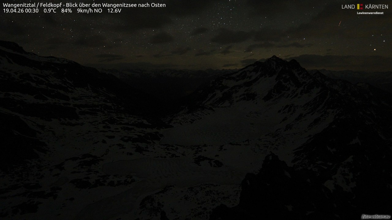 Archiv Foto Webcam Feldkopf - Blick über den Wangenitzsee nach Osten