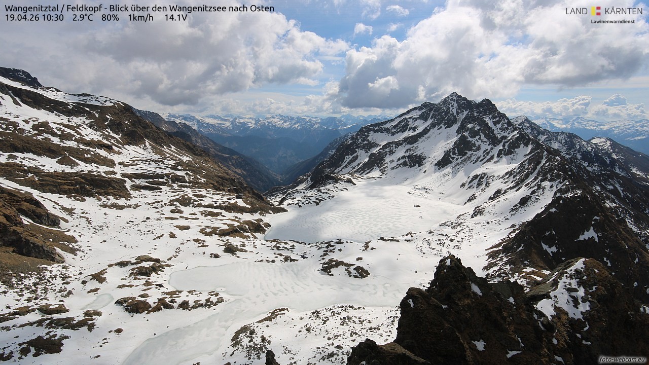 Archived image Webcam Feldkopf Wangenitztal - View to the East