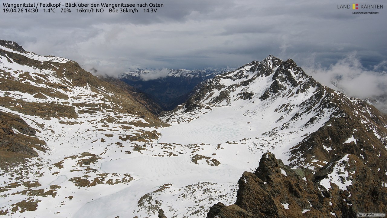 Archived image Webcam Feldkopf Wangenitztal - View to the East