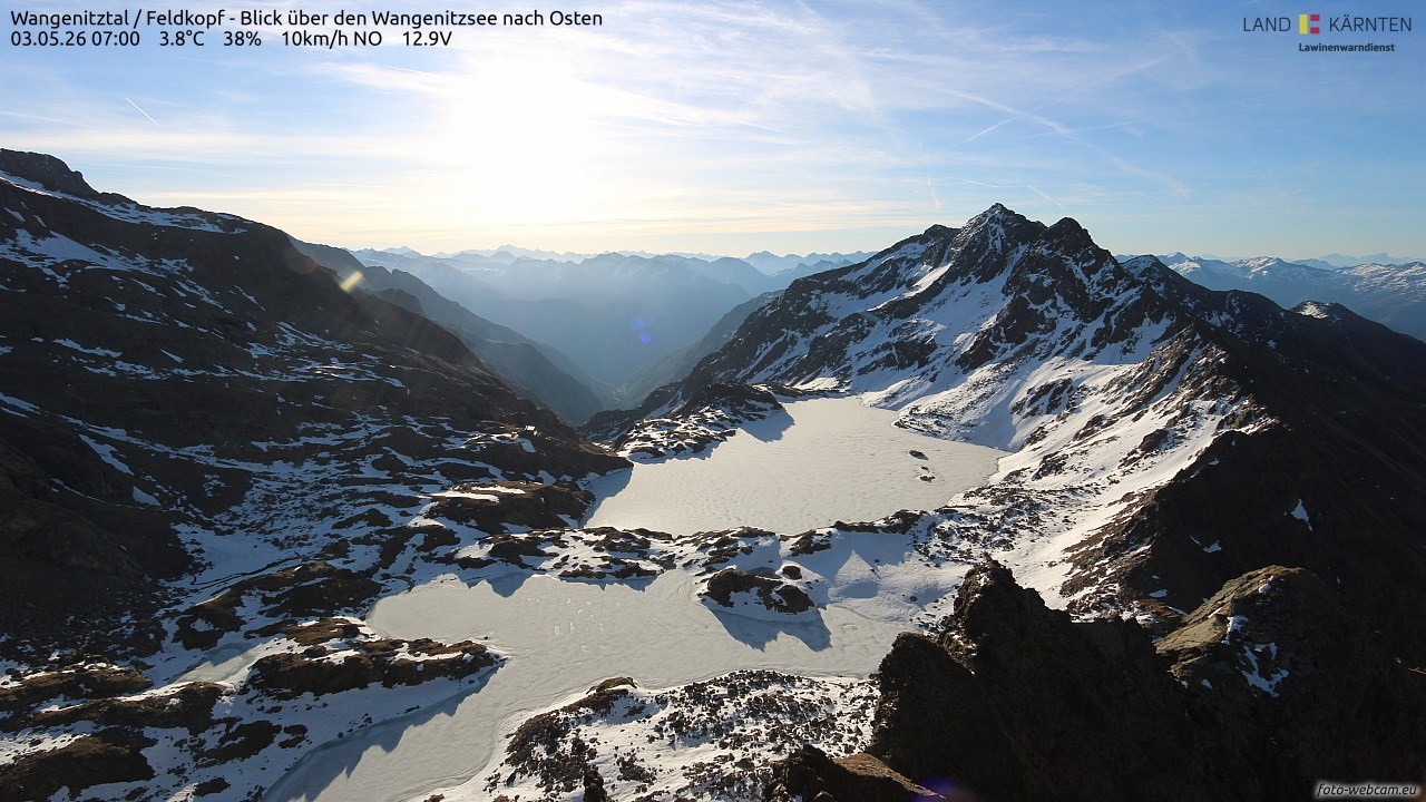 Archived image Webcam Feldkopf Wangenitztal - View to the East
