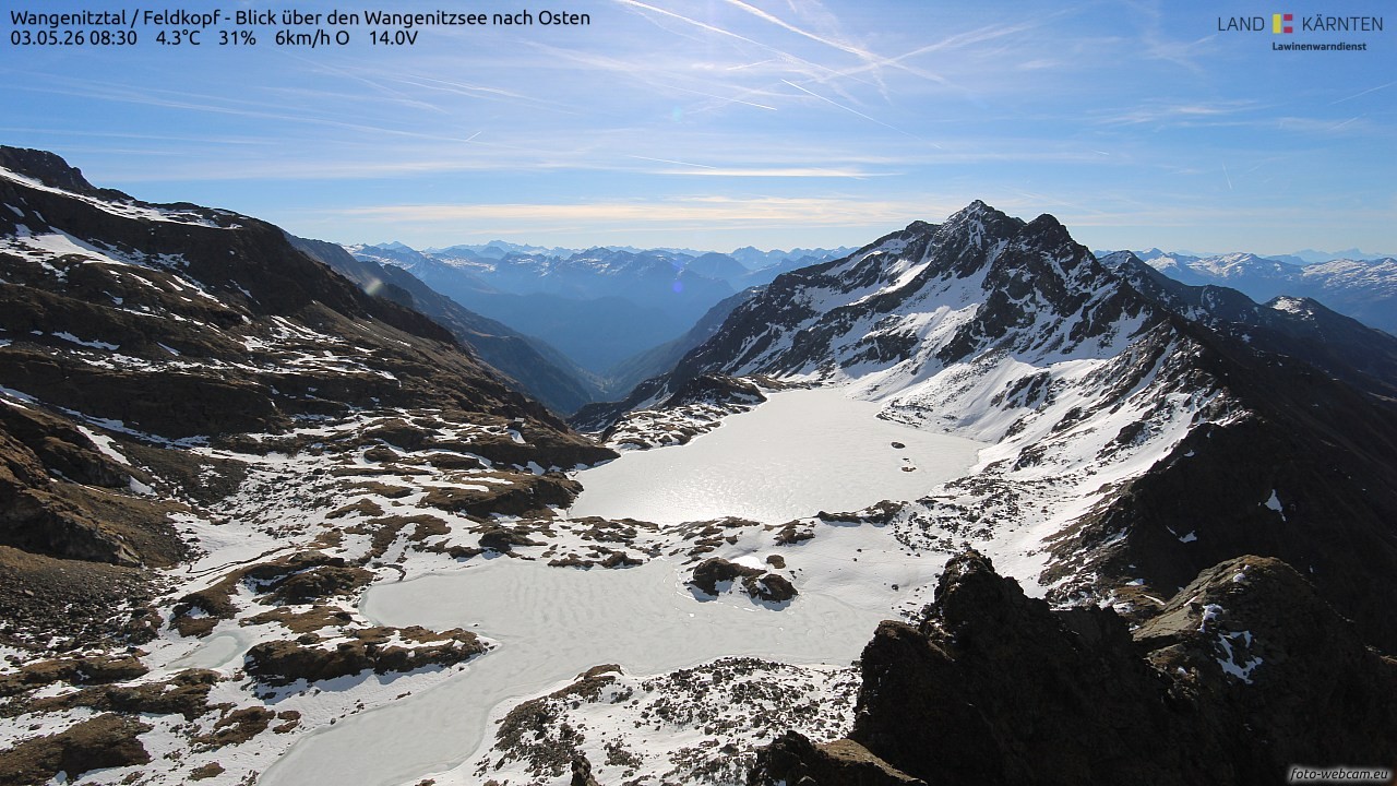 Archived image Webcam Feldkopf Wangenitztal - View to the East