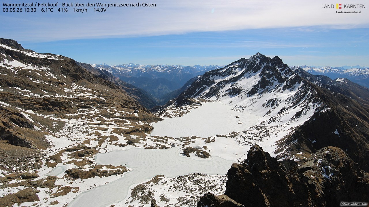 Archived image Webcam Feldkopf Wangenitztal - View to the East