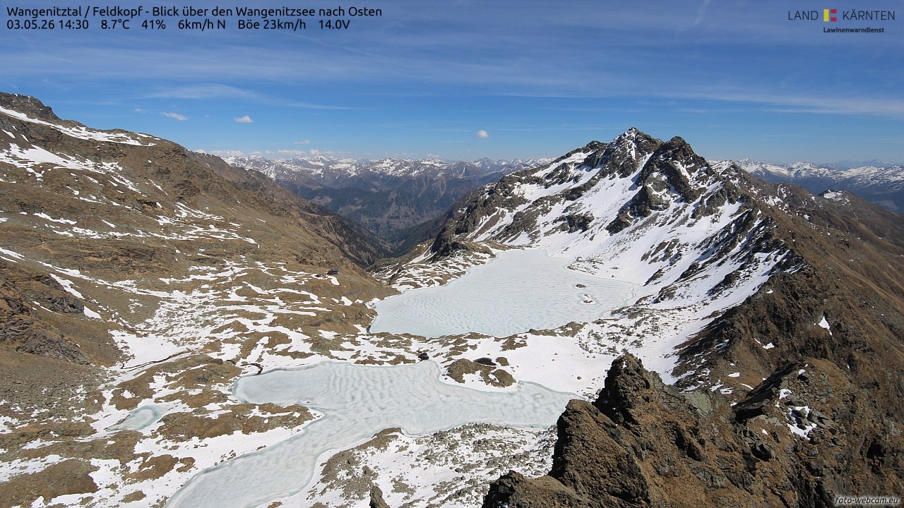 Archived image Webcam Feldkopf Wangenitztal - View to the East