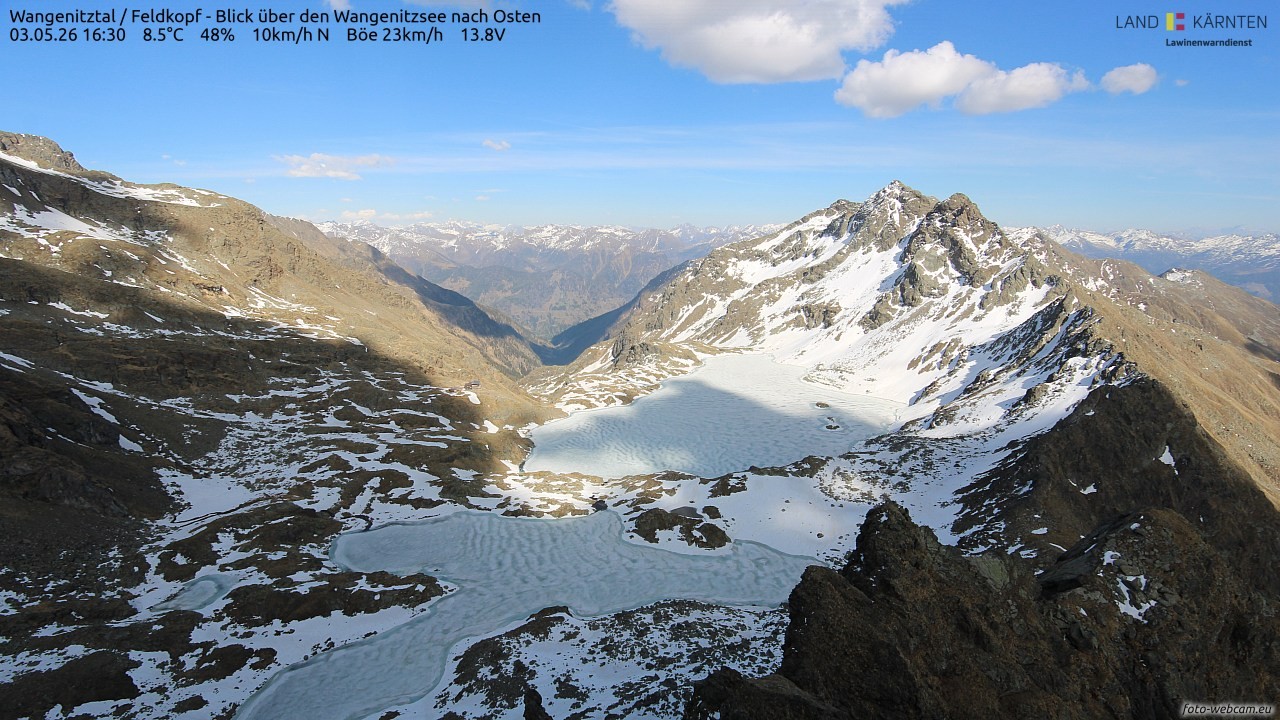 Archived image Webcam Feldkopf Wangenitztal - View to the East