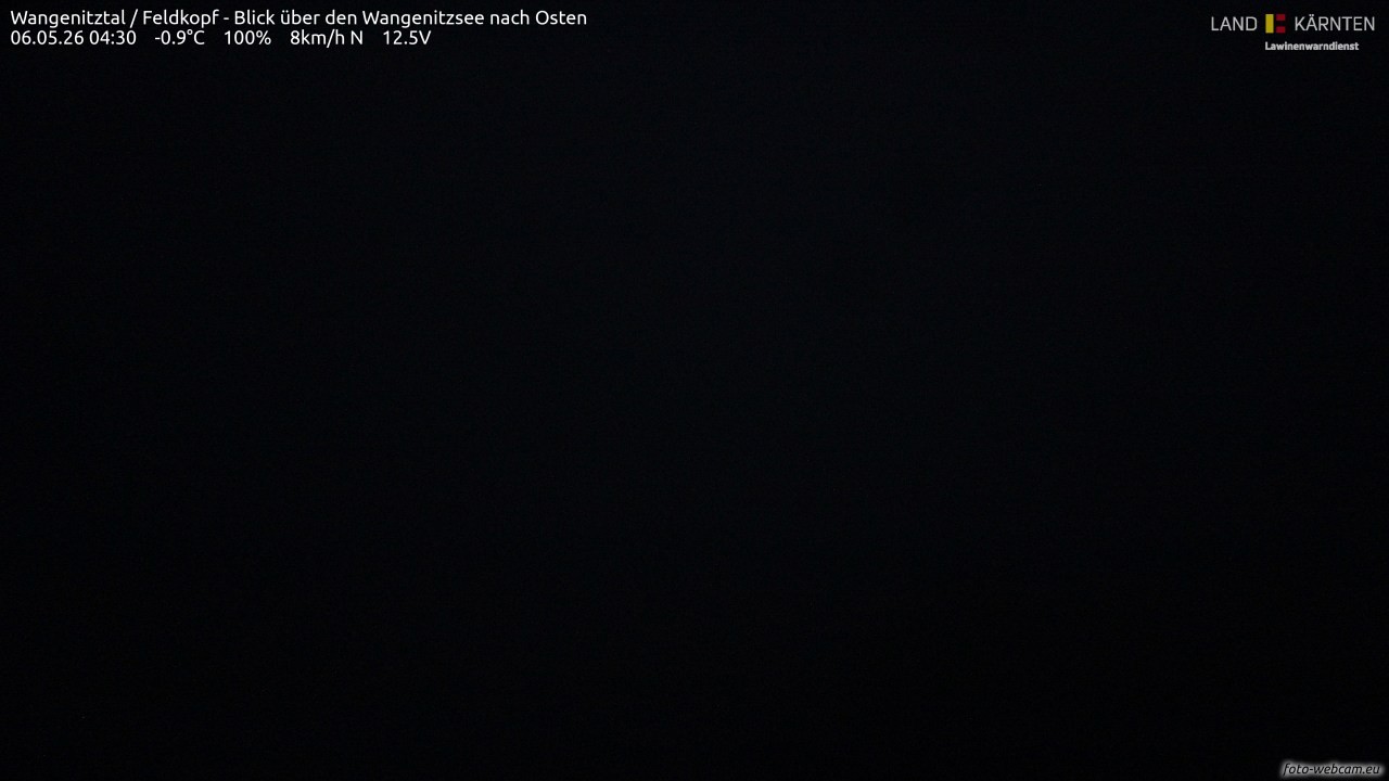 Archiv Foto Webcam Feldkopf - Blick über den Wangenitzsee nach Osten