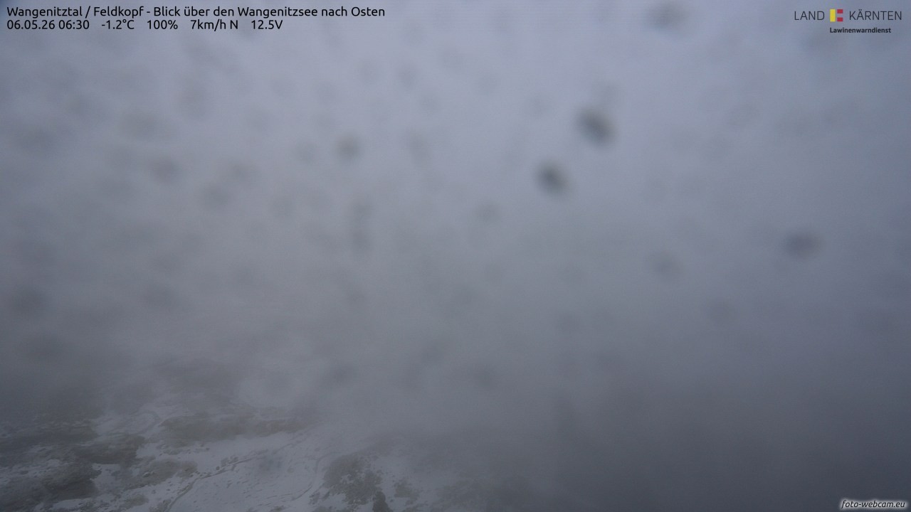 Archiv Foto Webcam Feldkopf - Blick über den Wangenitzsee nach Osten