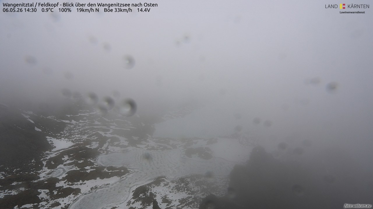 Archiv Foto Webcam Feldkopf - Blick über den Wangenitzsee nach Osten