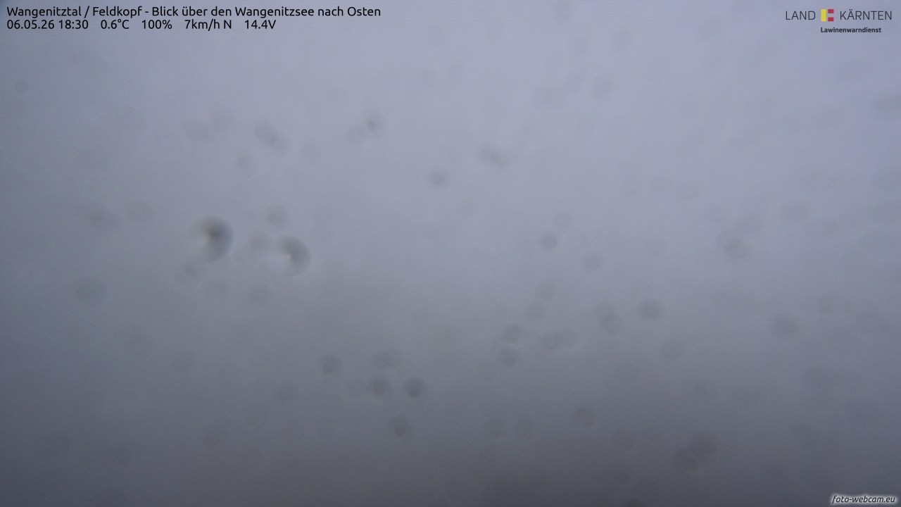 Archiv Foto Webcam Feldkopf - Blick über den Wangenitzsee nach Osten