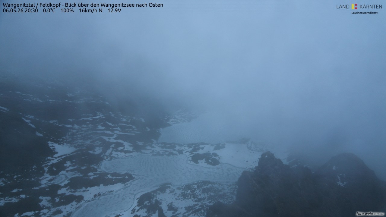 Archiv Foto Webcam Feldkopf - Blick über den Wangenitzsee nach Osten