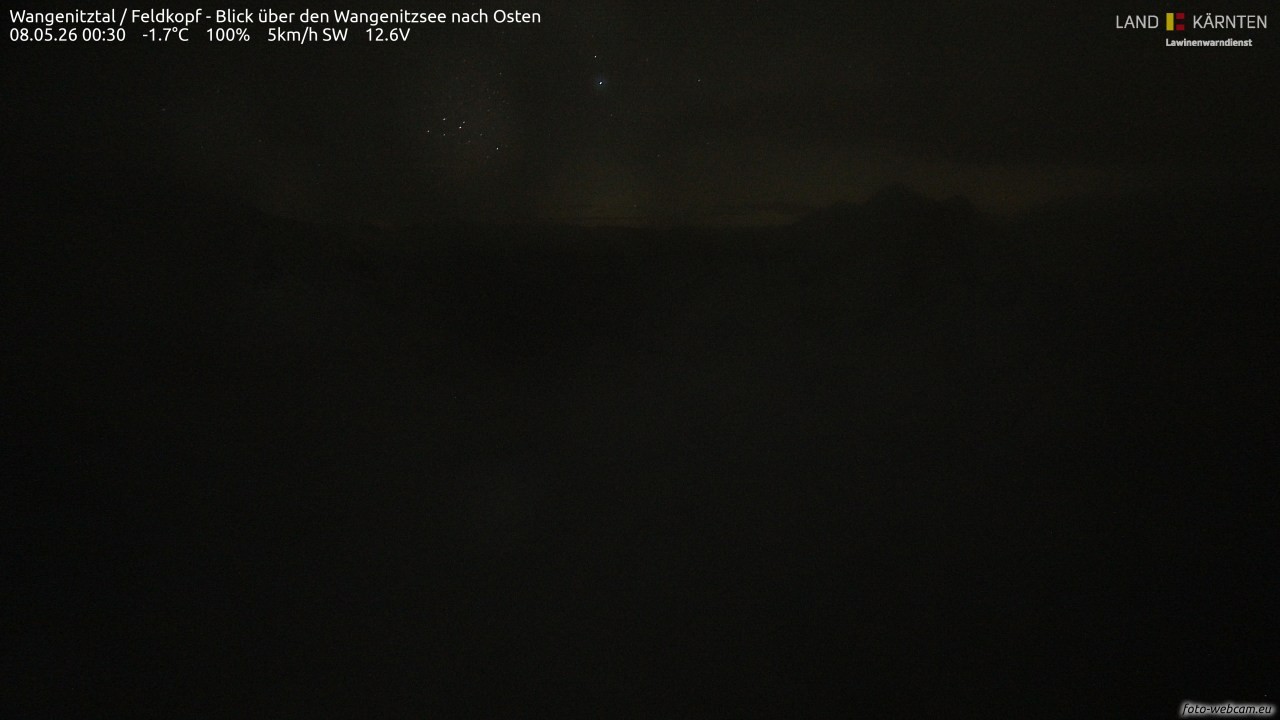 Archiv Foto Webcam Feldkopf - Blick über den Wangenitzsee nach Osten