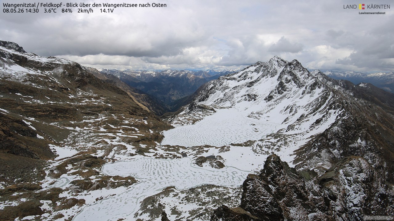 Archiv Foto Webcam Feldkopf - Blick über den Wangenitzsee nach Osten