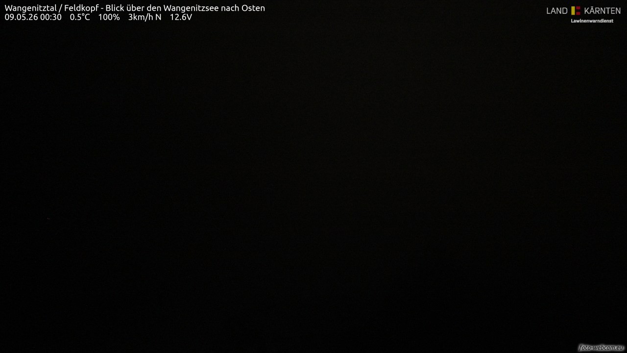 Archiv Foto Webcam Feldkopf - Blick über den Wangenitzsee nach Osten