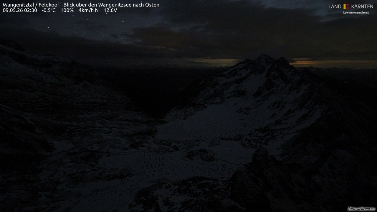 Archiv Foto Webcam Feldkopf - Blick über den Wangenitzsee nach Osten