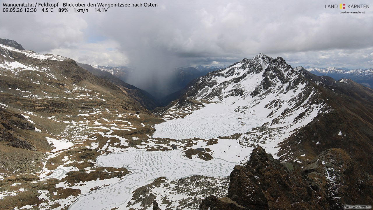 Archiv Foto Webcam Feldkopf - Blick über den Wangenitzsee nach Osten