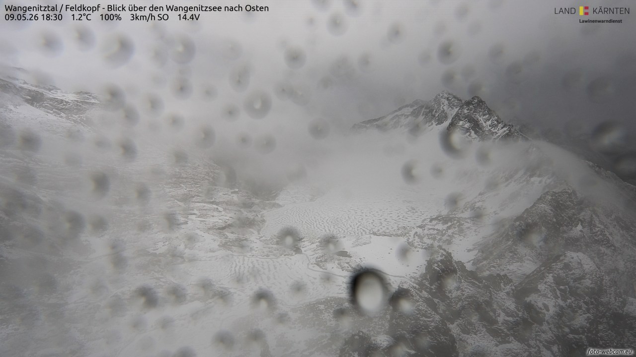 Archiv Foto Webcam Feldkopf - Blick über den Wangenitzsee nach Osten