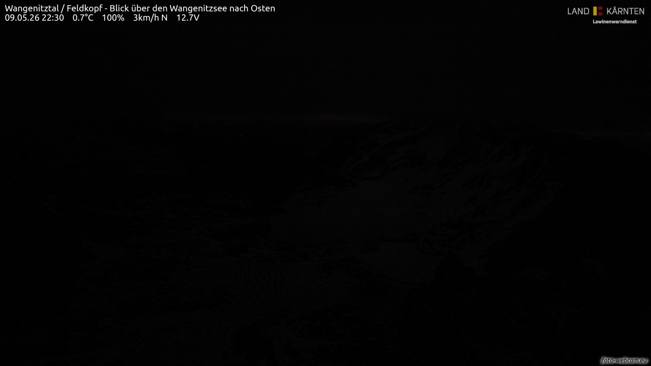 Archiv Foto Webcam Feldkopf - Blick über den Wangenitzsee nach Osten