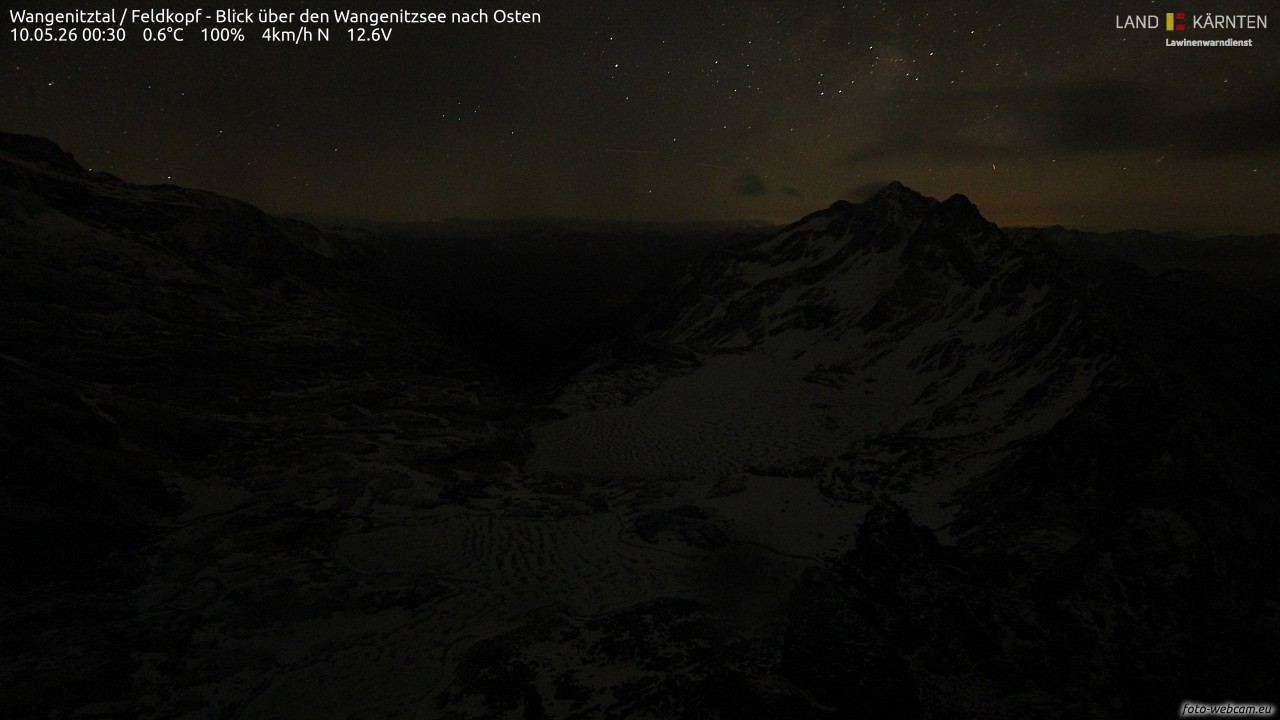 Archiv Foto Webcam Feldkopf - Blick über den Wangenitzsee nach Osten