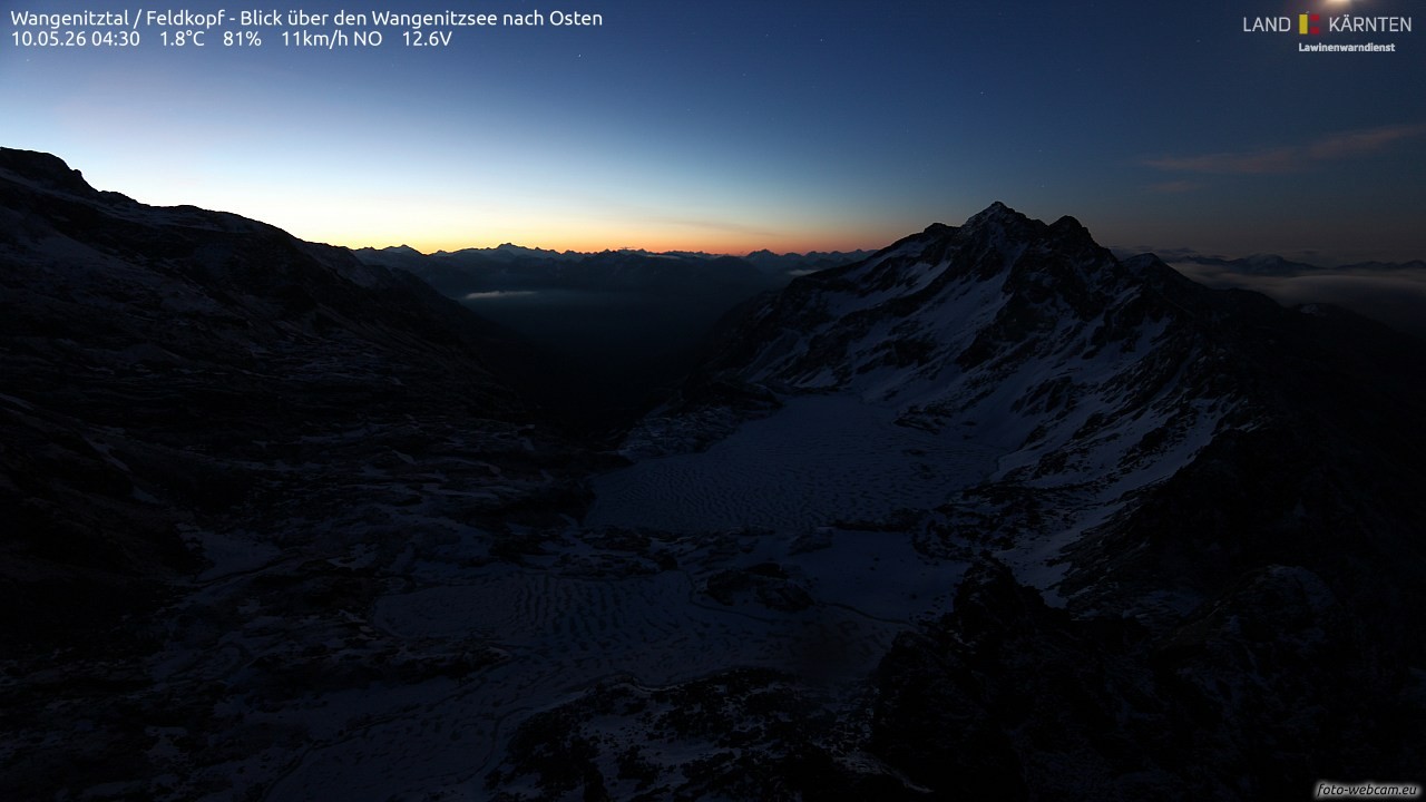 Archived image Webcam Feldkopf Wangenitztal - View to the East