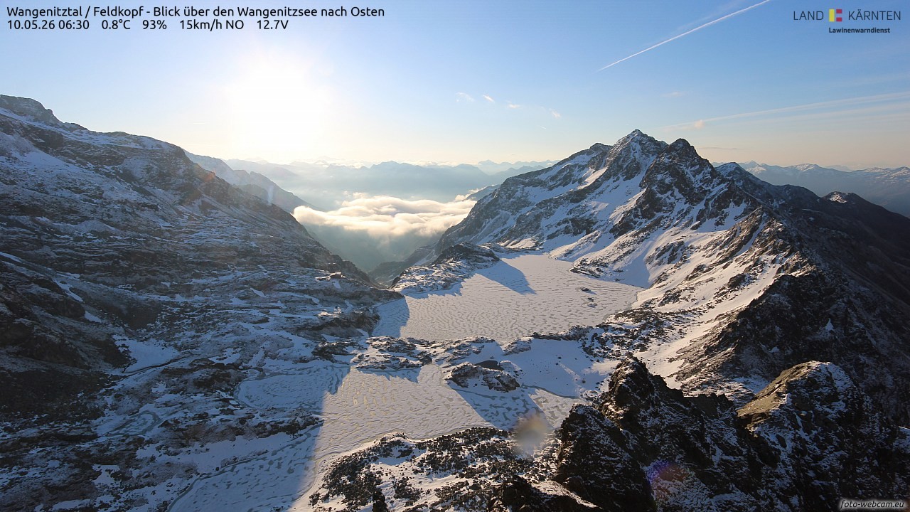 Archived image Webcam Feldkopf Wangenitztal - View to the East