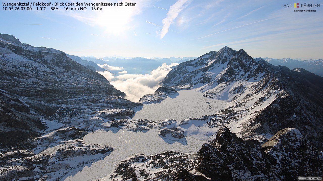 Archived image Webcam Feldkopf Wangenitztal - View to the East