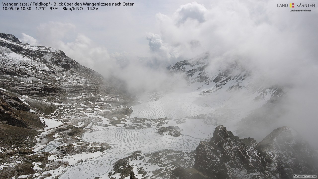 Archived image Webcam Feldkopf Wangenitztal - View to the East