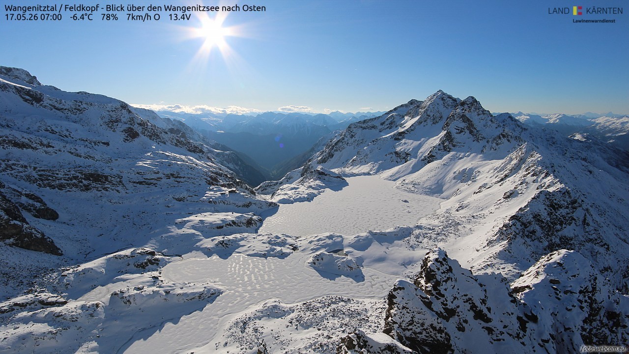 Archived image Webcam Feldkopf Wangenitztal - View to the East