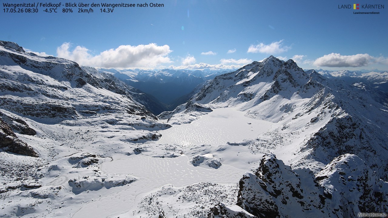Archived image Webcam Feldkopf Wangenitztal - View to the East