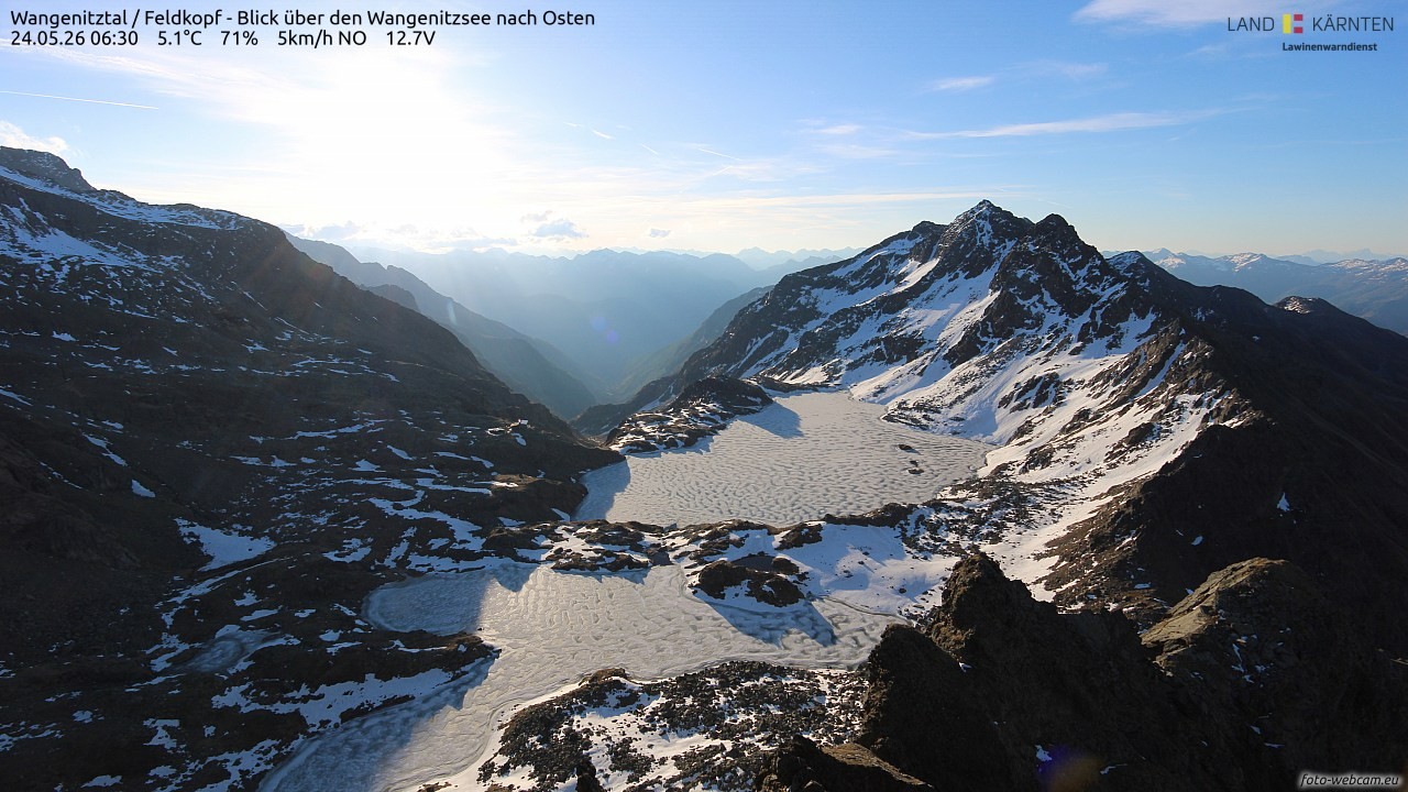 Archived image Webcam Feldkopf Wangenitztal - View to the East